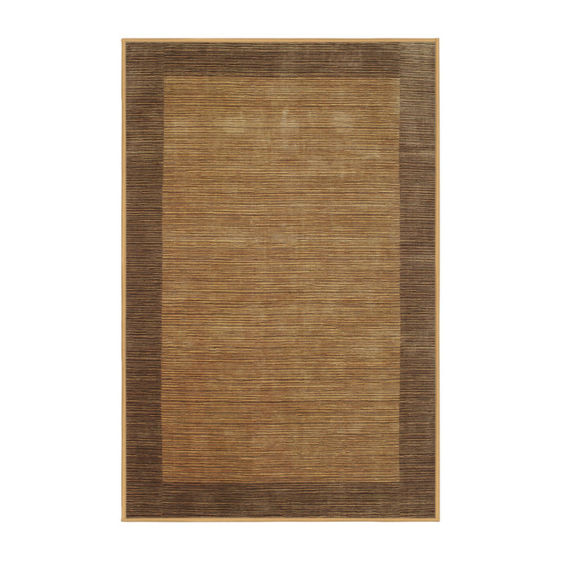 Tapis contemporain brun, Rectangle 4 pi x 6 pi