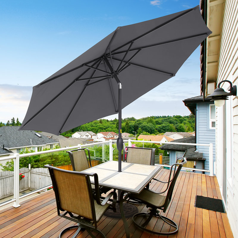 Parasol de marché 108 po Dailan, Gris anthracite