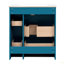 Meuble-lavabo 30 po avec lavabo en céramique, ensemble de meuble-lavabo simple autoportant avec quatre tiroirs, armoire de rangement moderne idéale pour la maison