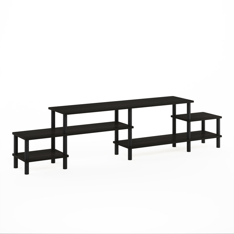 Meuble télé pour téléviseur de 55 po ou moins Yreka, Espresso / Noir