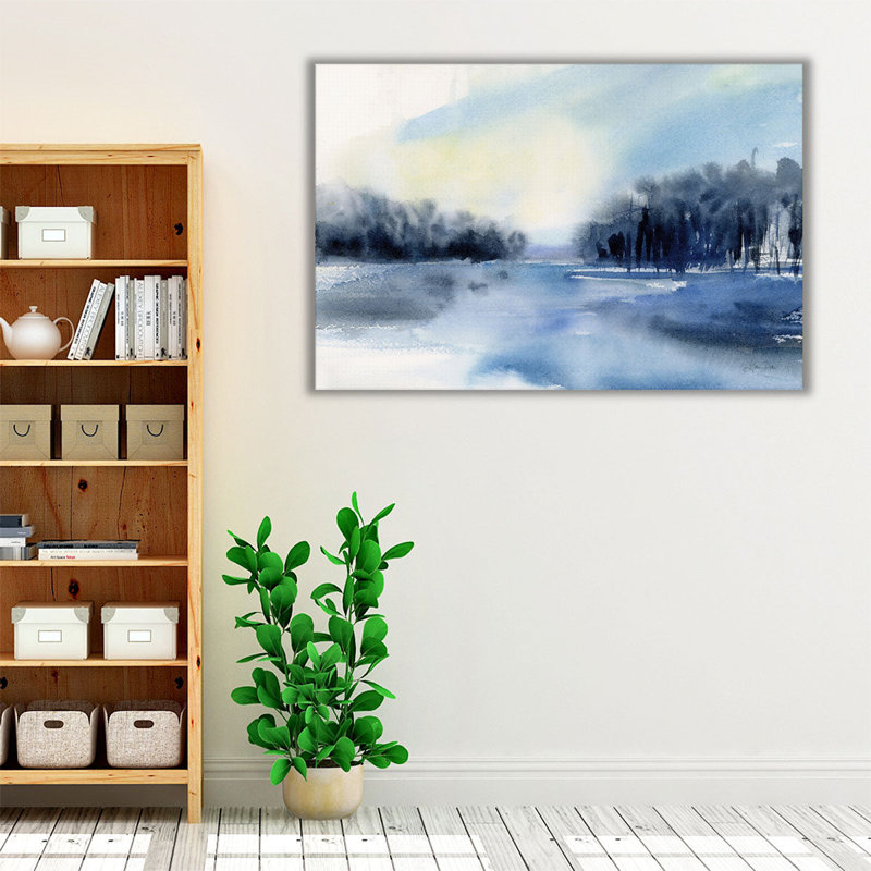Winter River - reproduction d'art sur toile