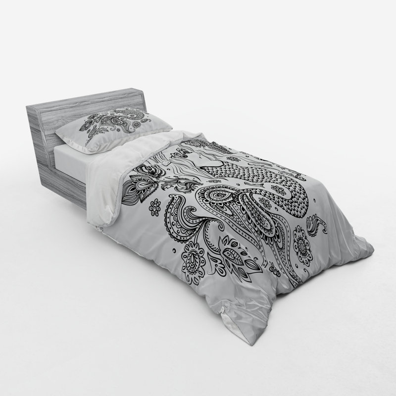 Ensemble de housse de couette Mermaid, Housse de couette simple + 6 pièces supplémentai
