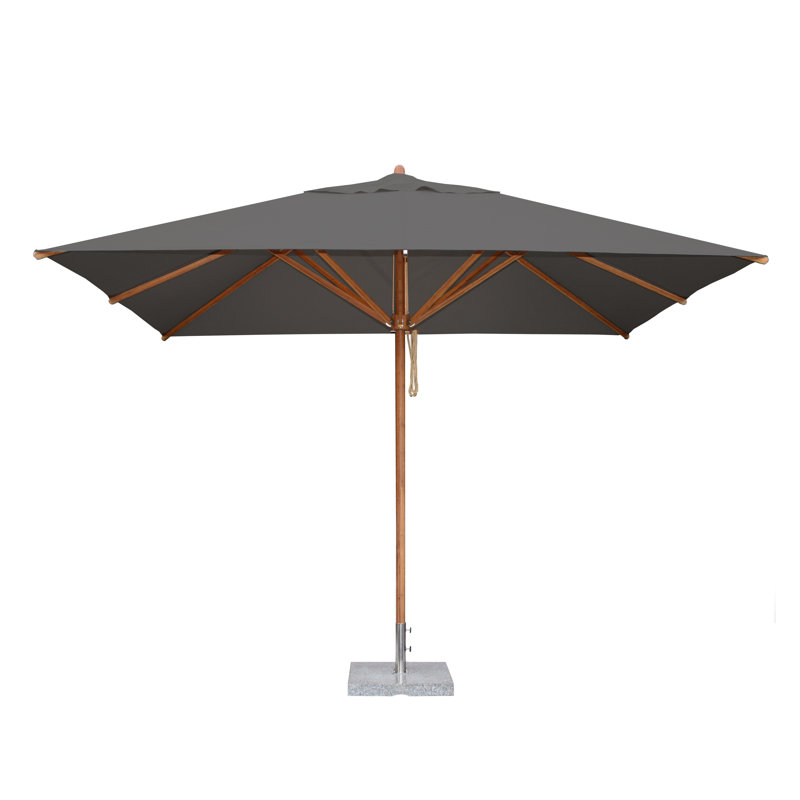 Yadira 350cm X 250cm Rectangular Market Parasol, Taupe
