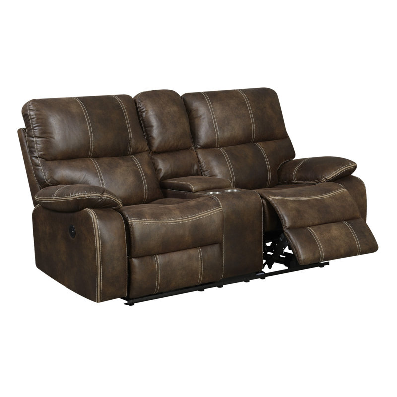 Causeuse inclinable moderne Modern Bay Hooper, Brun