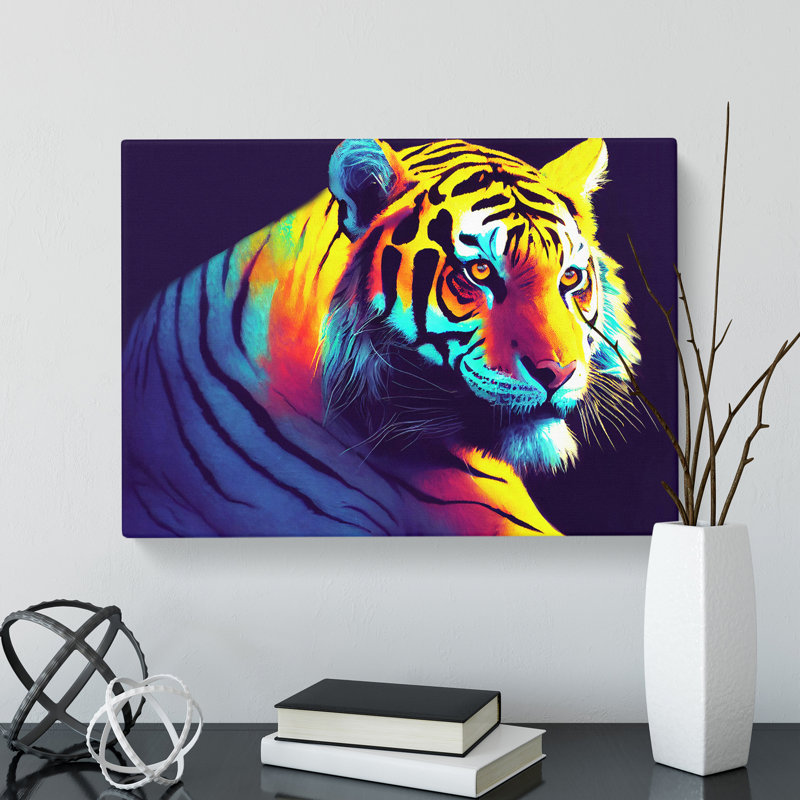Tiger Colours Vol.1 - Wrapped Canvas, 35cm H x 50cm W x 3cm D