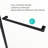 56 - 60"W X 76"H Shower Door, Tempered Glass, Matte Black Supports, Smooth Sliding Function, Water Spot Coating, Modern Bathroom Accessory Glass Enclosure, 76"H, Design, Hardware, Movement, Easy To