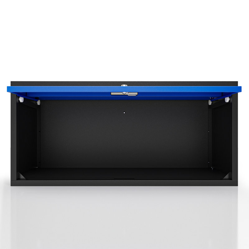 Armoire de rangement murale robuste avec porte coulissante et porte-outils flottante pour la cuisine, le sous-sol et l'entrepôt