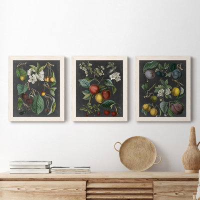 Planural Shift I - Ensemble de 3 peintures sur toile encadrées