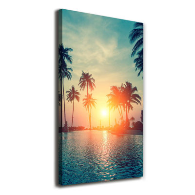 Tropical Beach - Wrapped Canvas Print