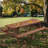8 Person Picnic Table, Outdoor Camping Dining Table With 2 Built-In Benches-998953971