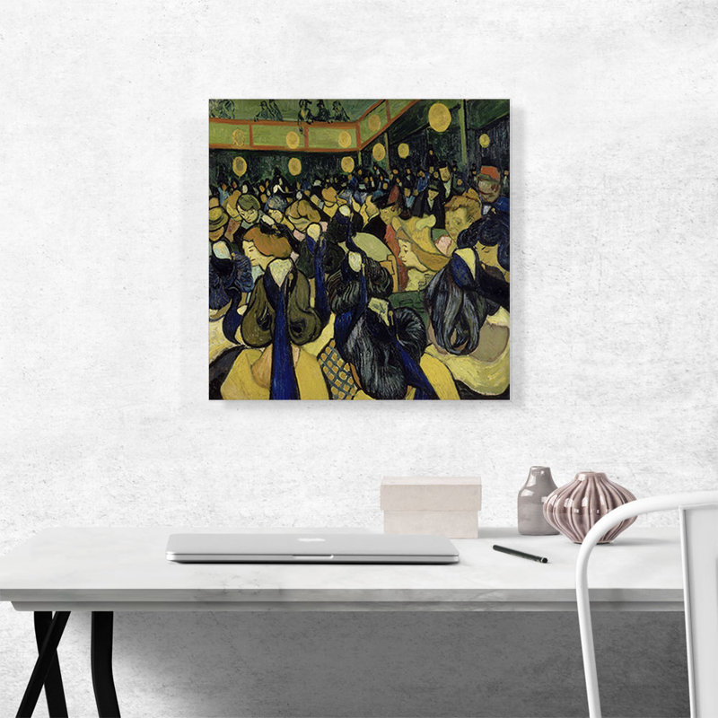 «The Dance Hall in Arles 1888» par Vincent Van Gogh, reproduction d'art sur toile tendue, H 18 po x l 18 po x P 0,75 po