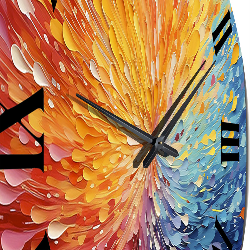 Cevennes - Horloge murale abstraite, Grand