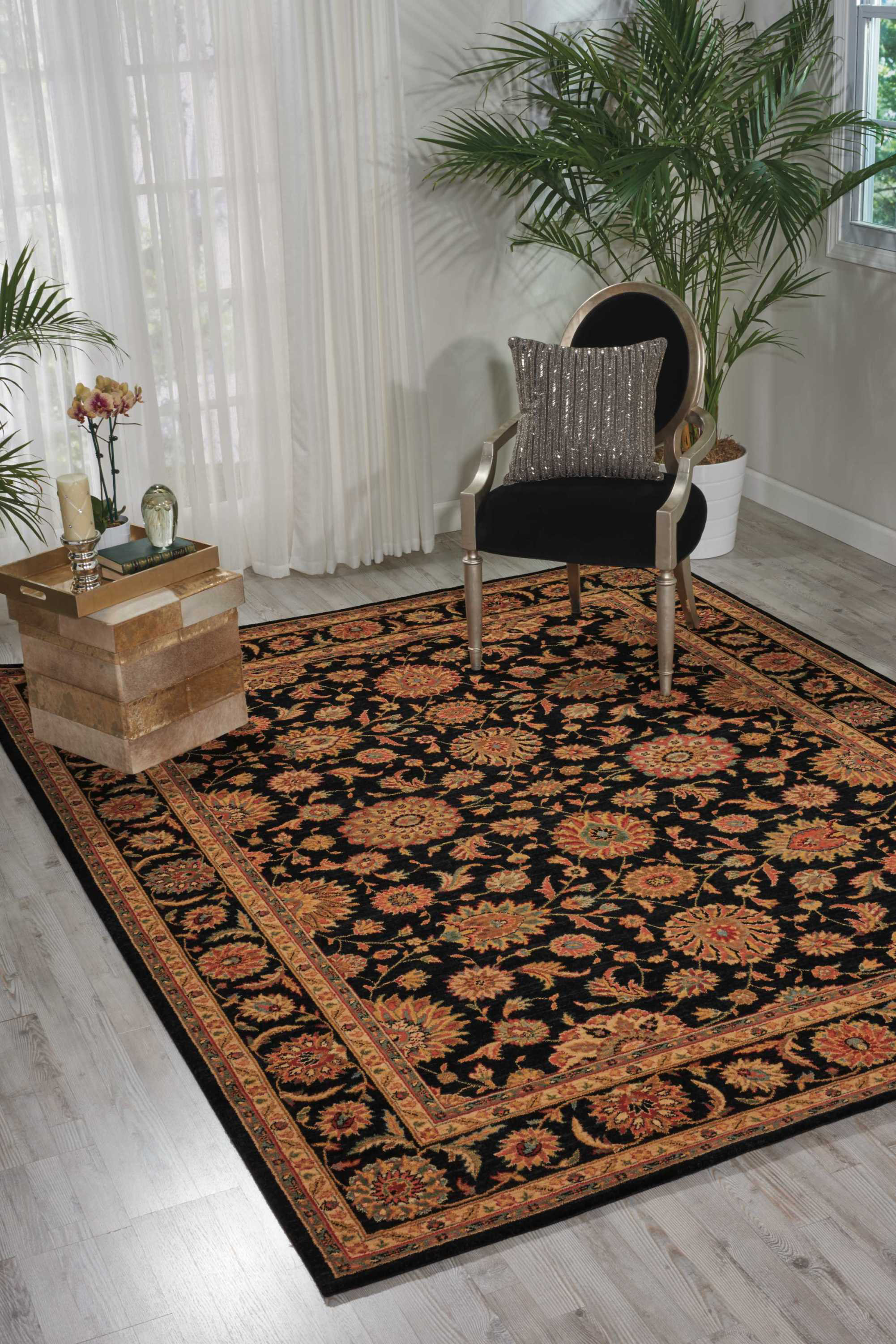 Darya Home Jessika Vintage Traditional Gold Area Rug | Wayfair