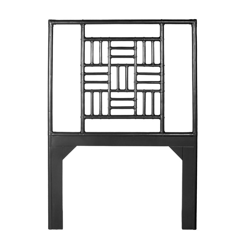 Finn Platform Bed, Black, Extra-long Twin