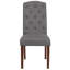Chaise parsons Prompton avec pieds en acajou-692434462
