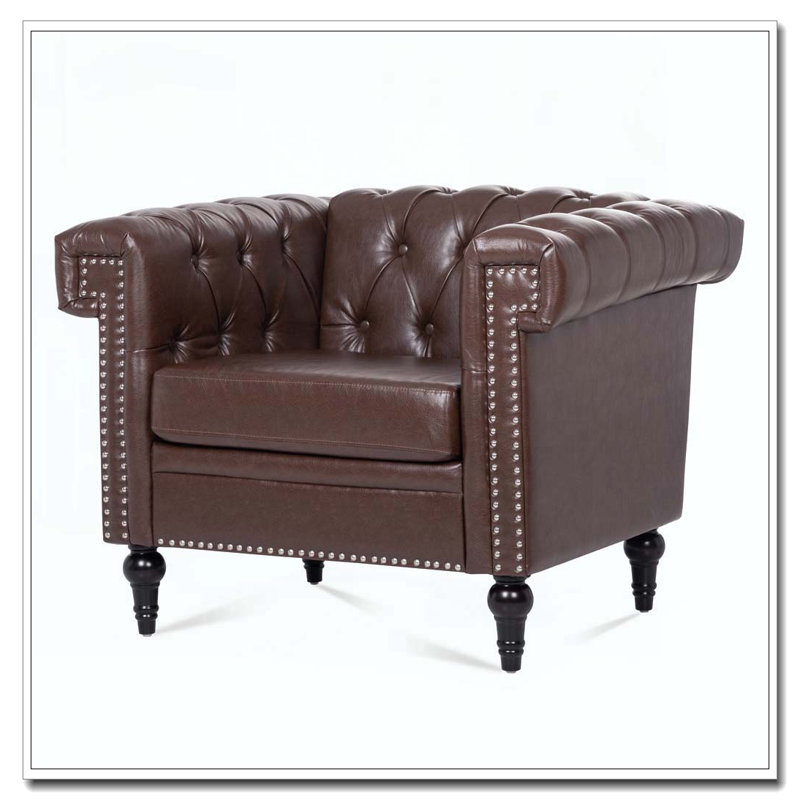 Chaise d'appoint pour le salon, Brun