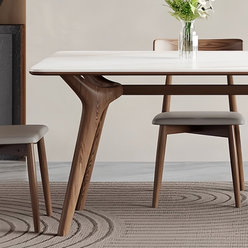 Italian rectangular dining table, 29.53" H x 62.99" L x 31.5" W, Brown