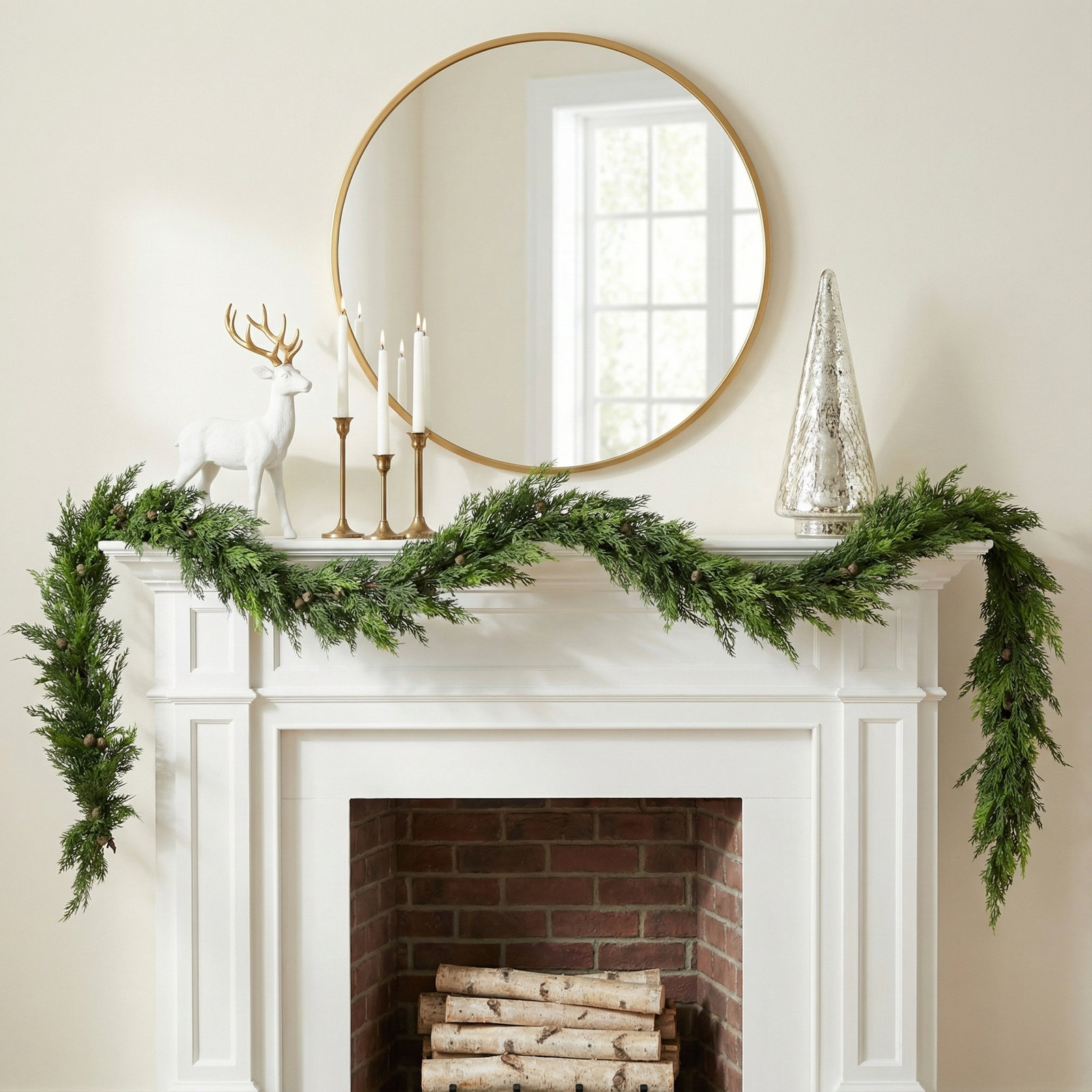 76'' in. Faux Garland