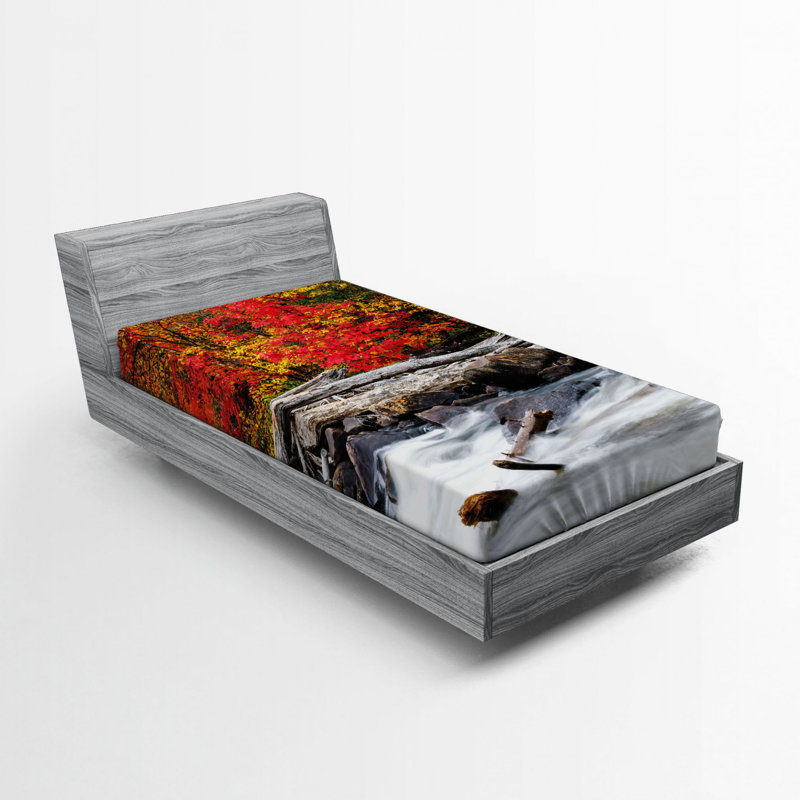 Drap-housse bois flottant, Drap-housse de taille simple