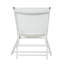 Ensemble de 2 chaises longues d'extérieur à dossier réglable à 5 positions avec structure en acier et siège textilence