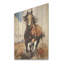 Cheval brun galopant dans la nature - Cheval à imprimé sur bois-937143722