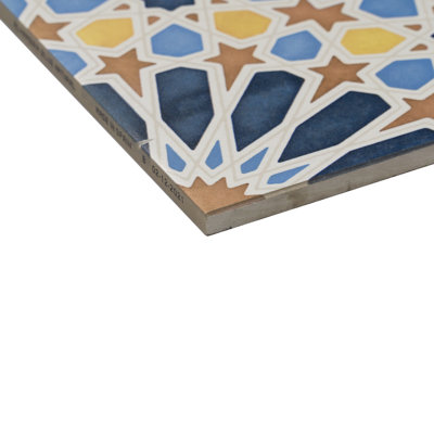 Alhambra 24" x 24" Porcelain Encaustic Spanish Tile