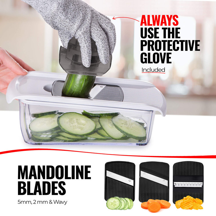 ColorLife Adjustable Mandoline Slicer For Kitchen, Vegetable