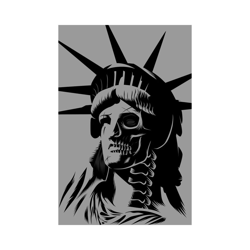 " Statue Skull " by Alberto Perez, 12'' H x 8'' W x 0.75'' D