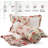 HoneiLife Crimson Blossom Park Cotton Handmade Patchwork 3-Piece King Size Quilt Sets-129459466-118138684
