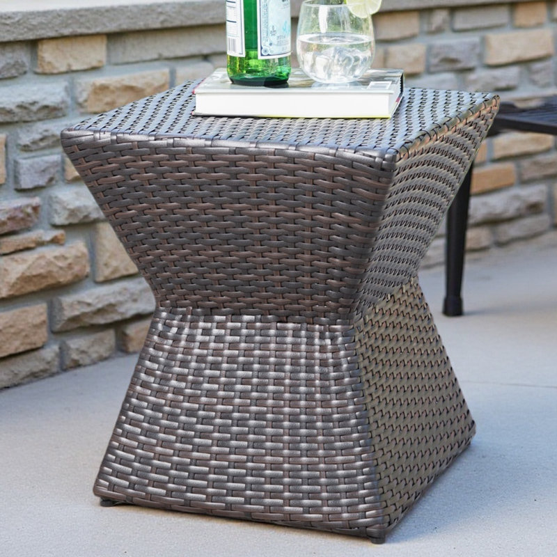 16 Outdoor Wicker End Table