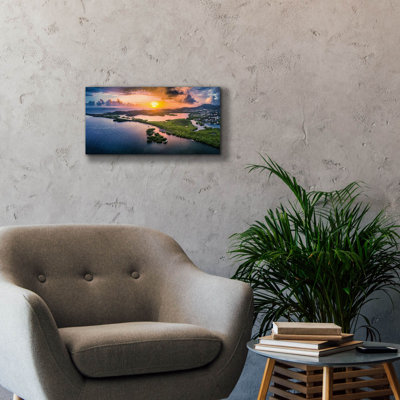 Ebern Designs «St Thomas USVI Sunrset» par Epic Portfolio, art mural sur toile,
