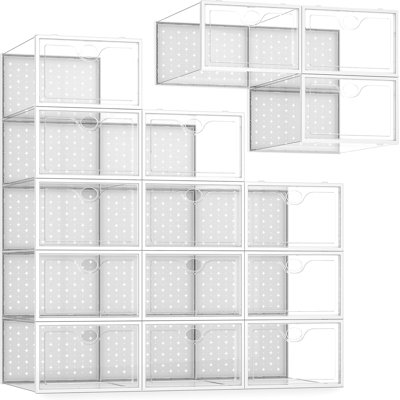 15 Pack Shoe Storage Boxes