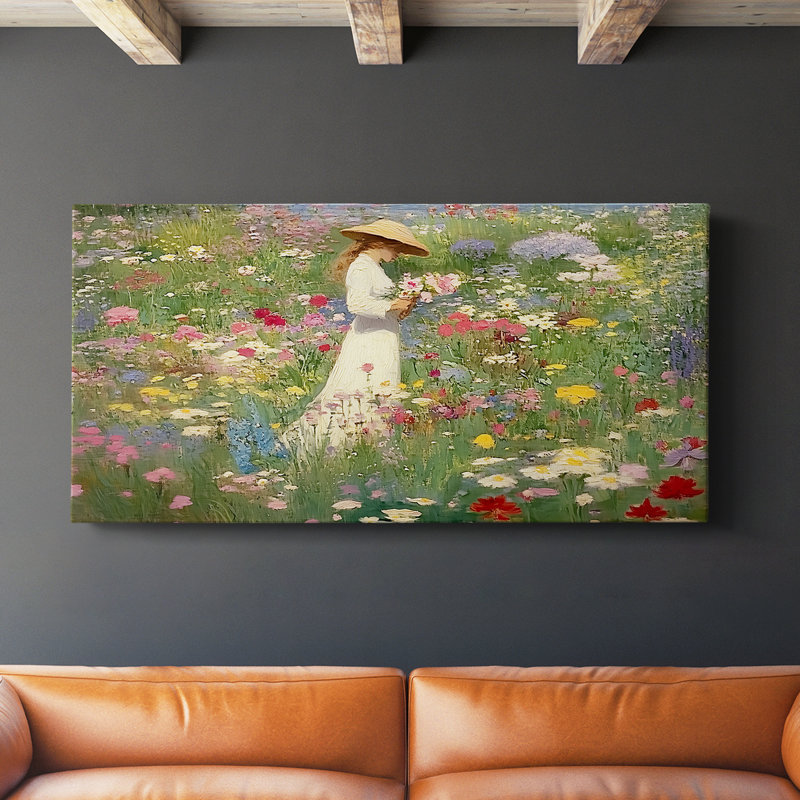 Botanical Series-CLXIX- Toile tendue avec châssis - Prêt à accrocher, H 24 po x l 48 po