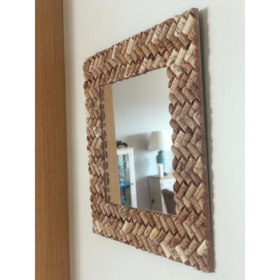 Dunston Wood Flat Wall Mirror