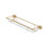 Edwardian™ 22" Wall Mount Tempered Glass Vanity Shelf