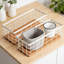 Panier de rangement en fil métallique avec base en bois amovible, bac de rangement polyvalent pour la cuisine, la salle de bain, le garde-manger, le garage et la salle de lavage-902304278