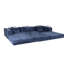 Lit modulaire convertible 3 pièces Compression Blue Dark