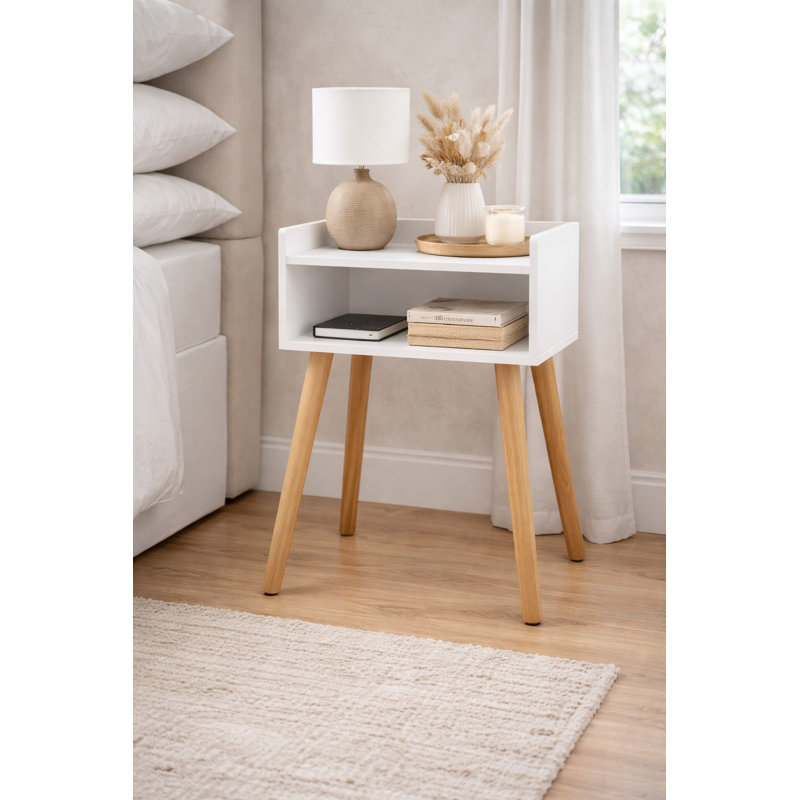 Ontario 40cm W Manufactured Wood Bedside Table