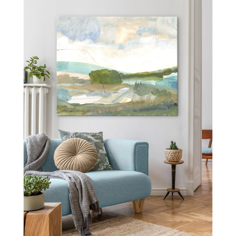 «Abstract Landscape 4a» par Katie Ré Scheidt, Toile tendue, H 43 po x l 53 po