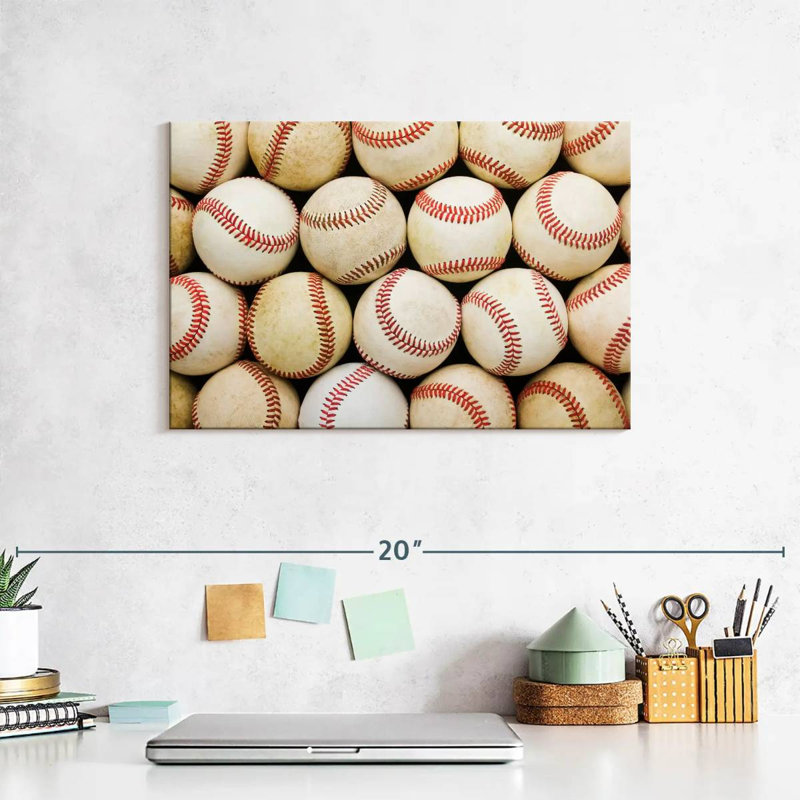 Balles de baseball vieillies Sireci, H 8 po x l 12 po