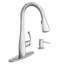Robinet de cuisine escamotable Moen avec technologie Power Clean et distributeur de savon-86671347