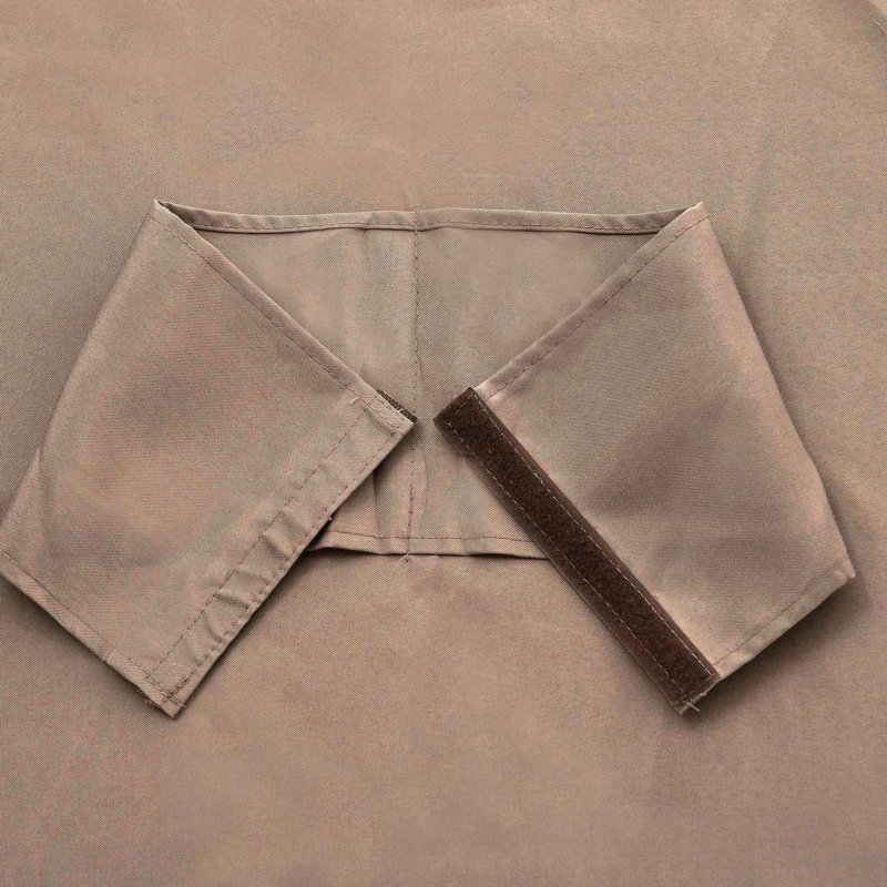 Paroi latérale 10 x 10 pi, pour l'extérieur avec panneaux et crochets (brun)