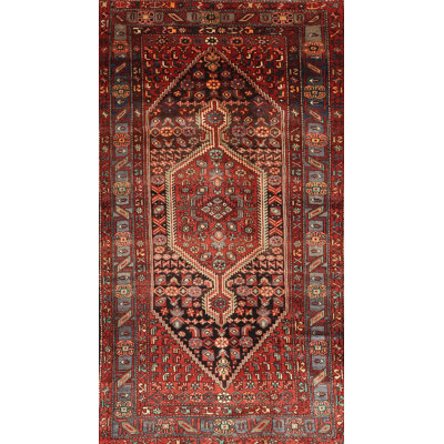 Tapis oriental marron foncé Schiess