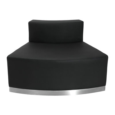 HERCULES Alon Series LeatherSoft Convex Chair w/Stainless Steel Base - Reception Furniture by Flash Furniture
