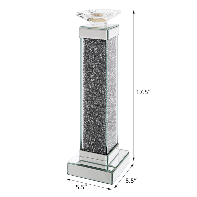 Tabletop Candlestick, 17.5" H x 5.4" W x 5.4" D