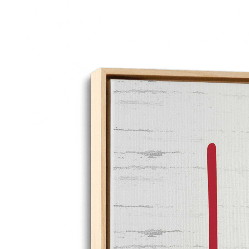 «Land of the Free», impression d'art avec lettres et lignes, L 18 po x H 24 po, Tanné, Toile avec cadre