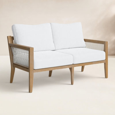 Rooney 56" Acacia Patio Loveseat