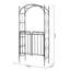 Rupert 108cm W x 45cm D Metal Arbour in Black