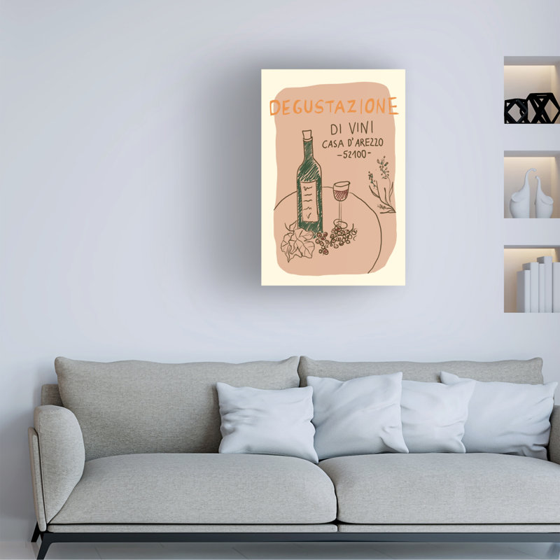 Art sur toile, "Bachel Studio Degustationen", H 19 po x l 12 po