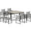 Steel Patio Dining Set Table,